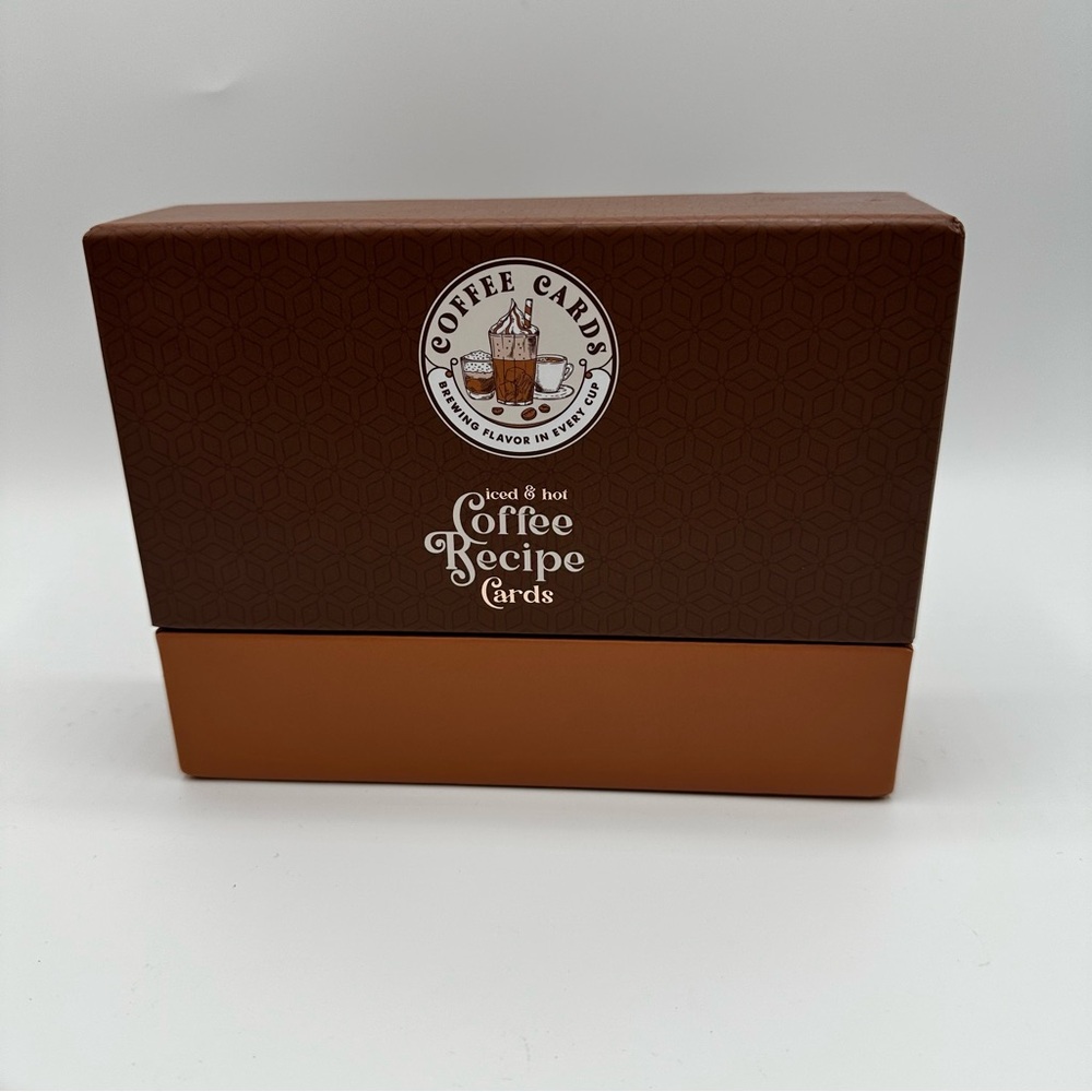 Coffee Recipe Cards Box